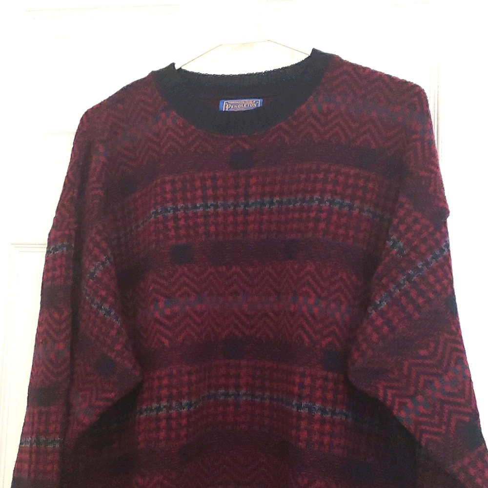 Pendleton Crewneck Wool Sweater - image 3